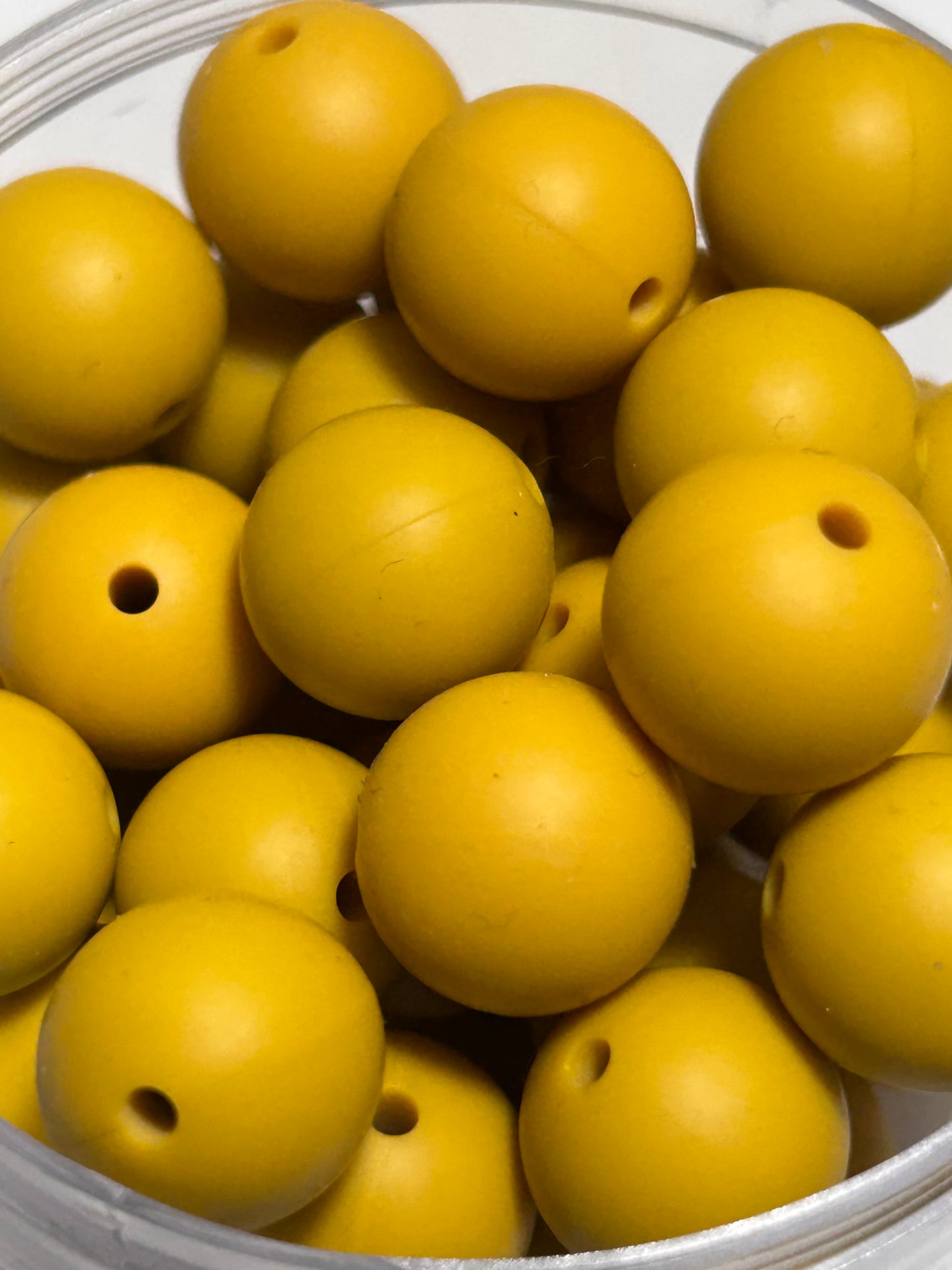 15mm - Single Round Silicone Beads