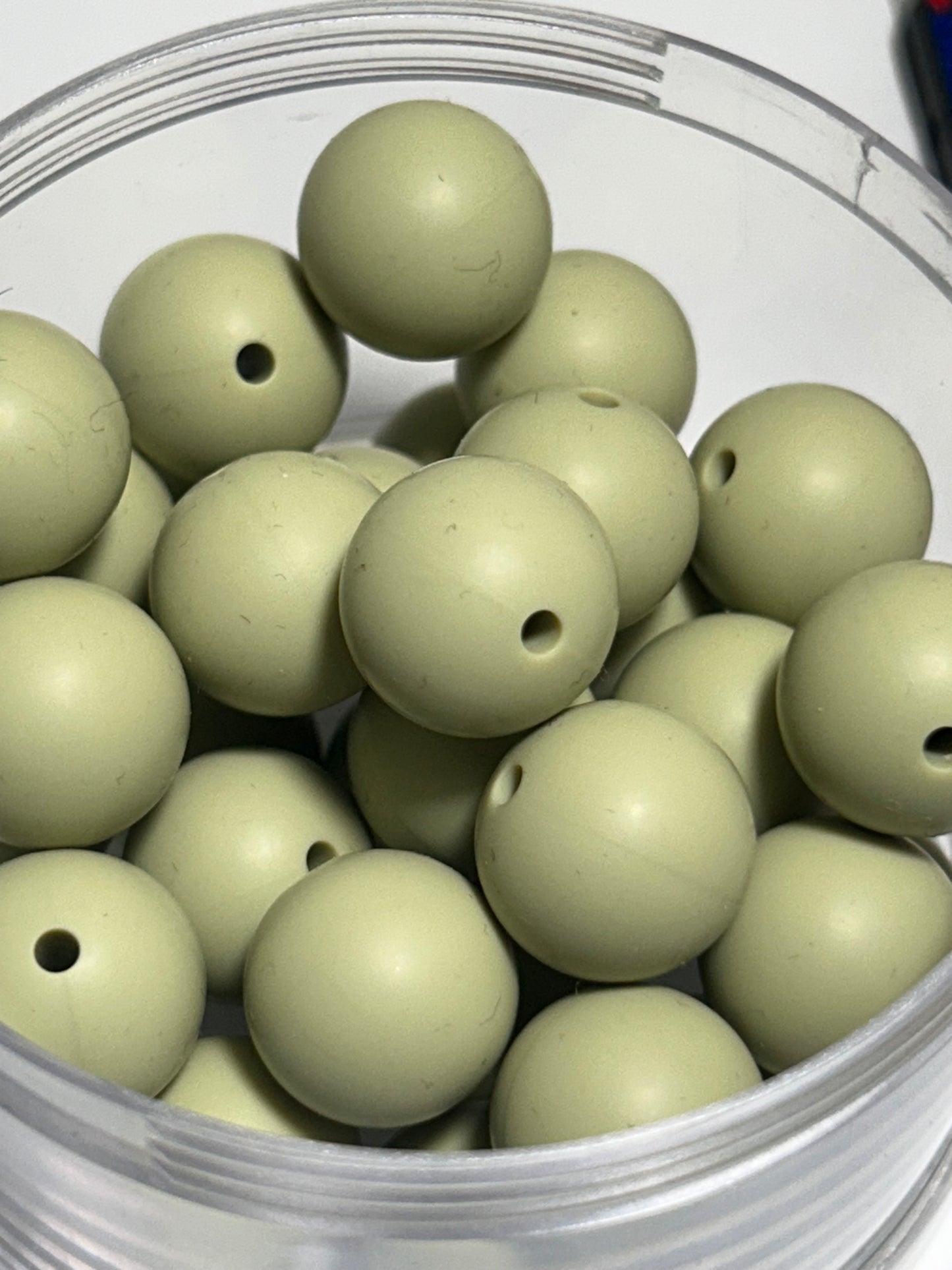 15mm - Single Round Silicone Beads