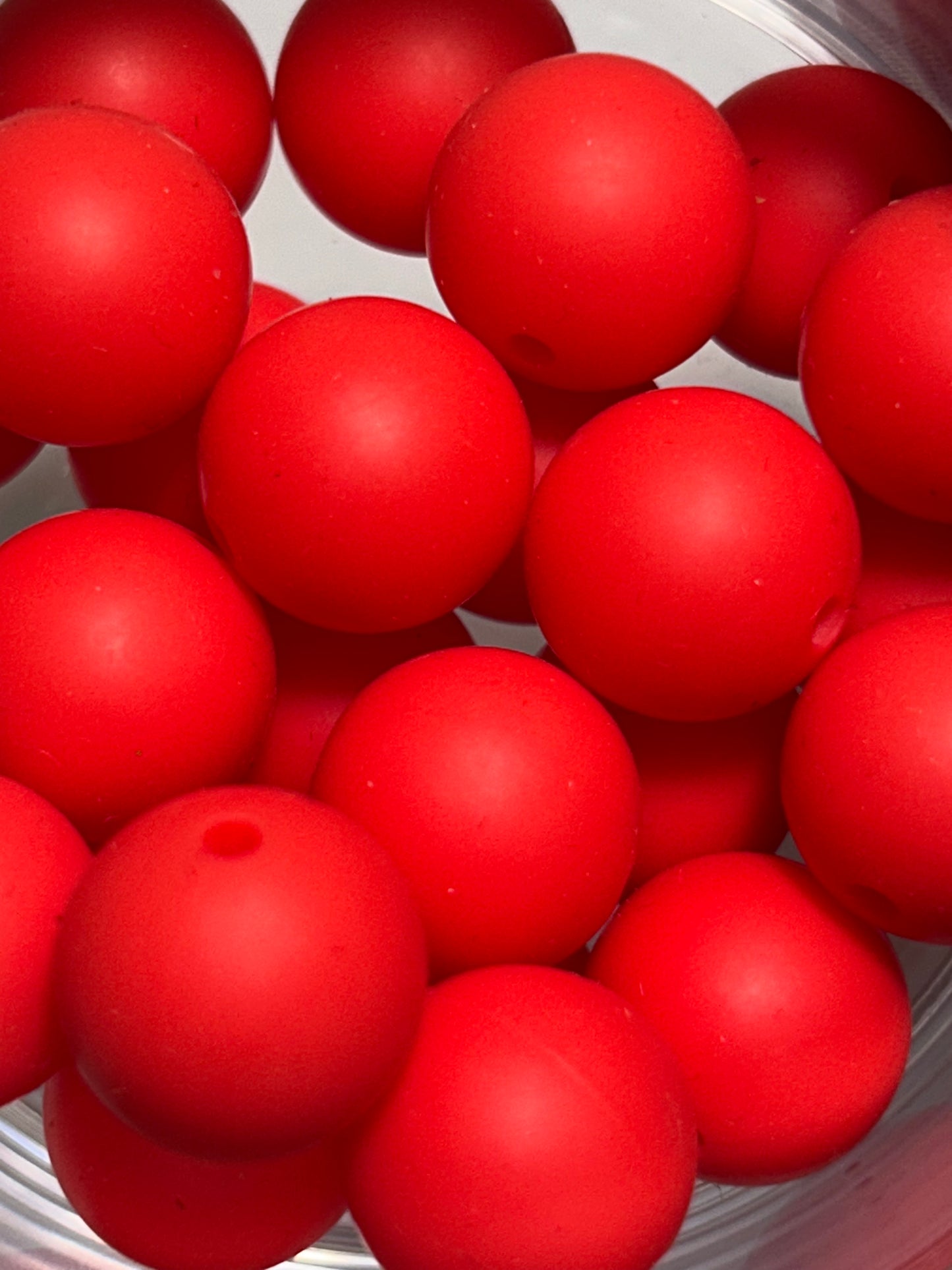 15mm - Single Round Silicone Beads