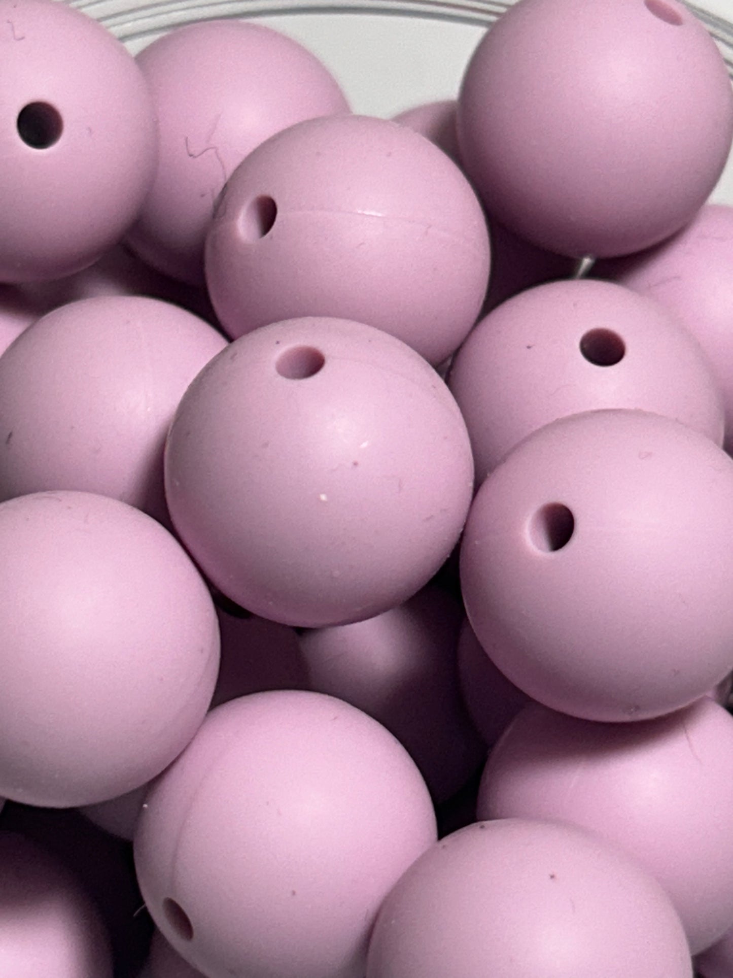 15mm - Single Round Silicone Beads