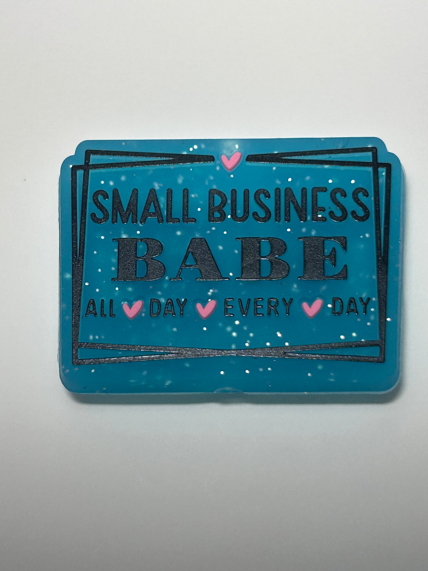 Small Business Babe Silicone Focal Bead