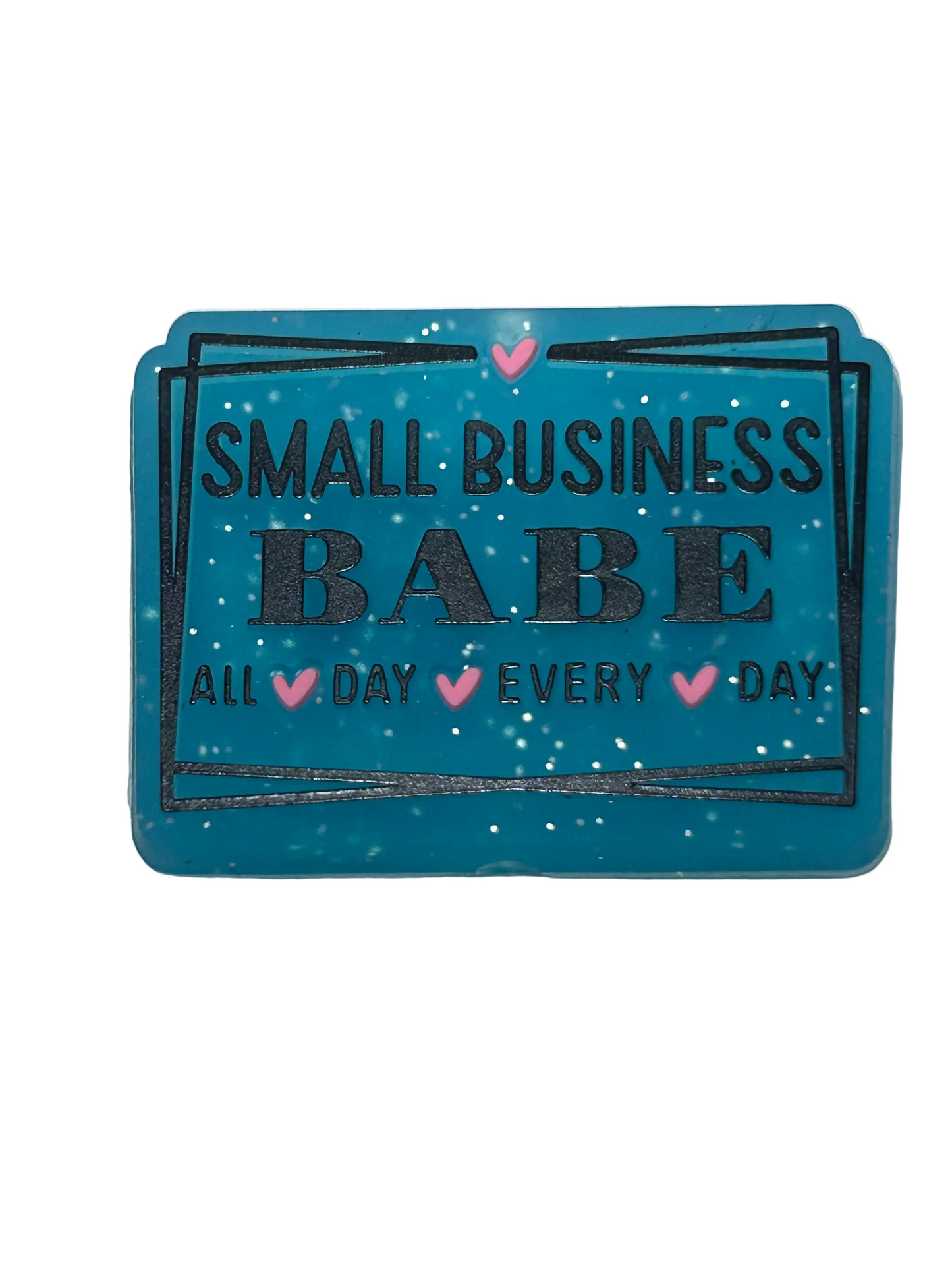 Small Business Babe Silicone Focal Bead