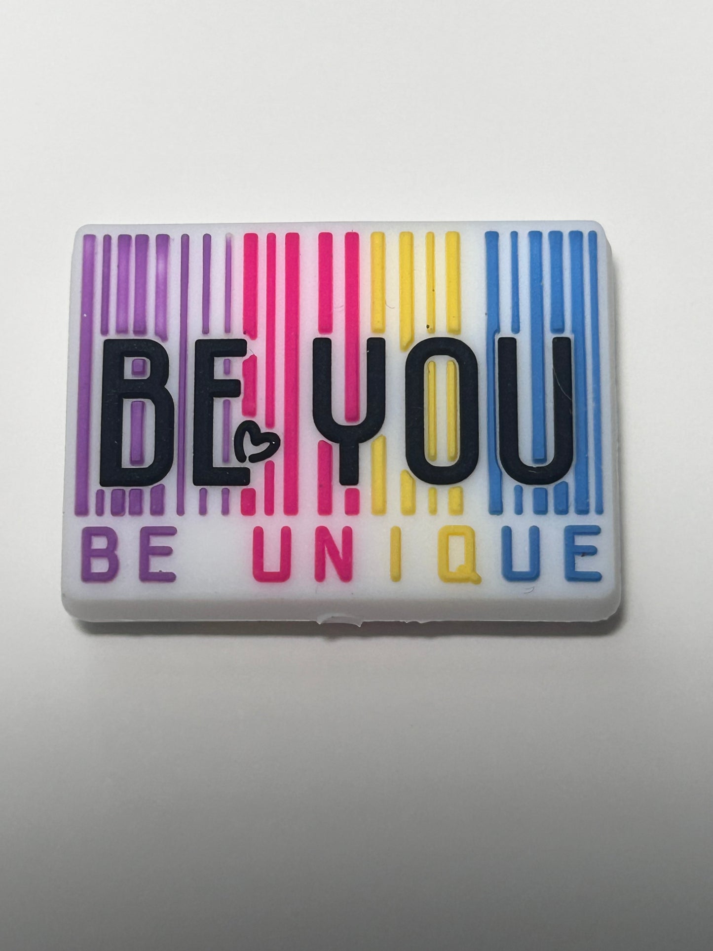 Be you Be Unique Silicone Focal Bead