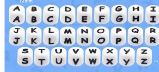 Letter Silicone Beads