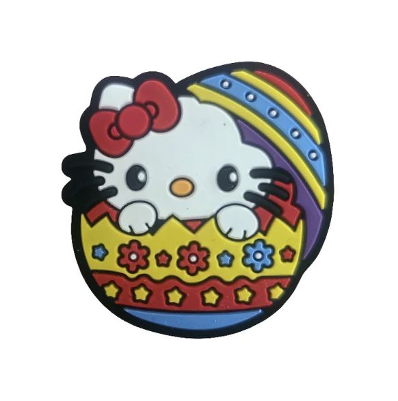 Easter Egg HK Kitty Silicone Focal Bead