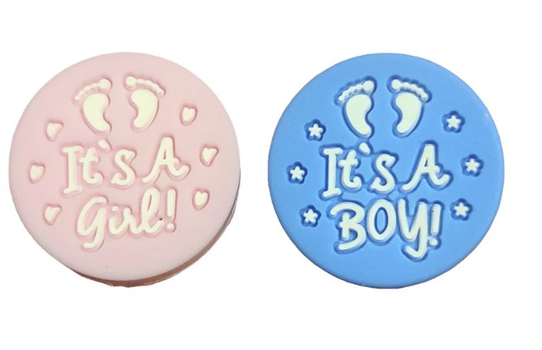 It's A Girl It's A Boy Silicone Focal Bead