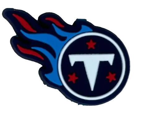Tennessee Titan Football Symbol Silicone Focal Bead