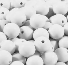 15mm - Single Round Silicone Beads