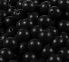 15mm - Single Round Silicone Beads