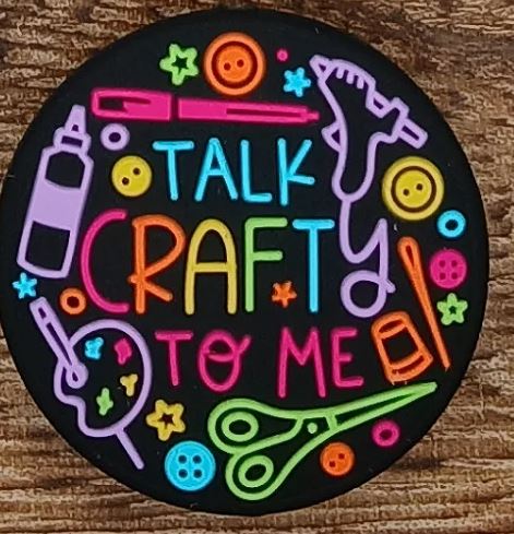 Talk Crafty To me - Silicone Focal Bead