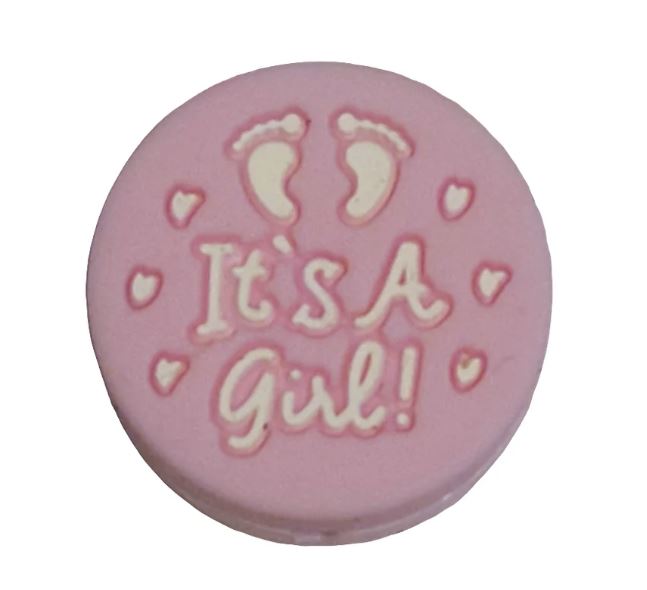 It's A Girl It's A Boy Silicone Focal Bead