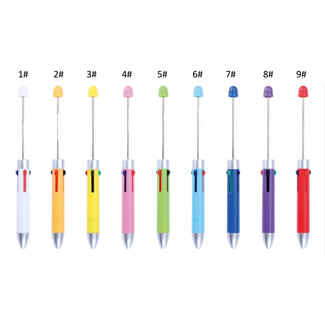 Beadable Pens 4 in 1 Click Pens