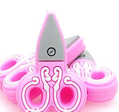 Scissor Silicone Focal Bead