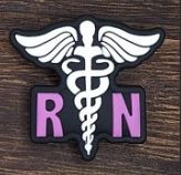 RN Nurse w/medical Symbol Silicone Focal Bead