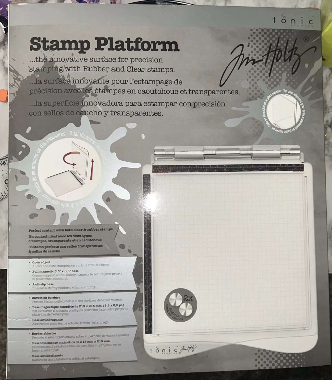 Tonic Studios Tim Holtz STAMP PLATFORM- Brand New- Retired