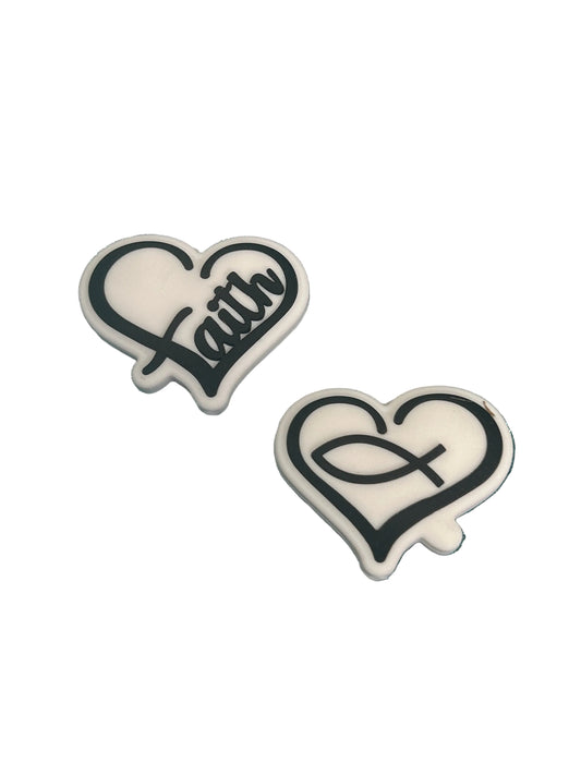 Faith Heart - Focal Bead