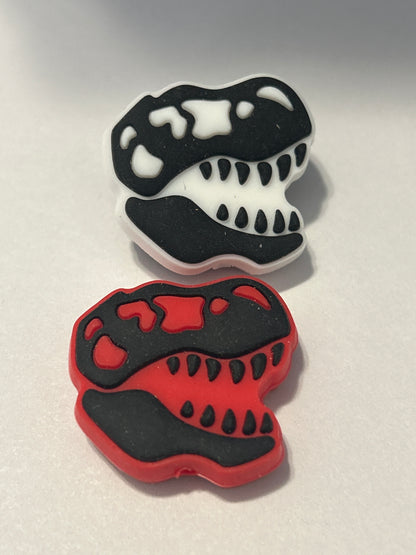 Dino head Silicone Focal Bead