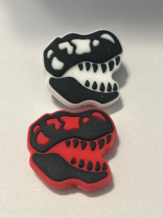 Dino head Silicone Focal Bead