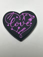 Hair Stylist “Love” Heart Silicone Focal Bead