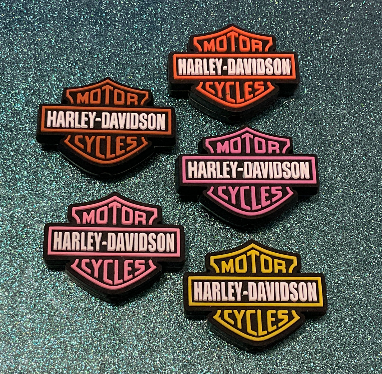 Harley Davison Silicone Focal Bead
