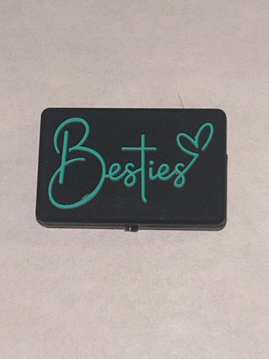 Besties -Silicone Focal Bead