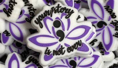 Your story is not over Silicone focal bead