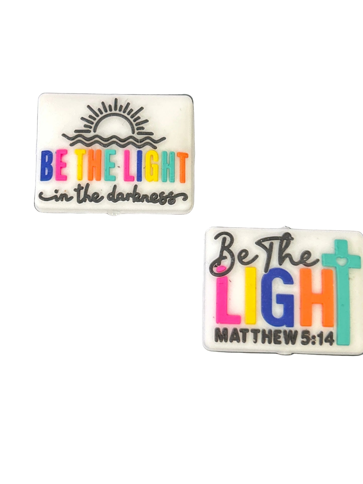 Be the light in the darkness-Double sided focal bead