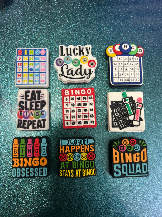 Bingo Silicone Focal Beads