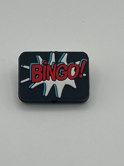 Bingo Cards Silicone Focal Beads (Different Styles)