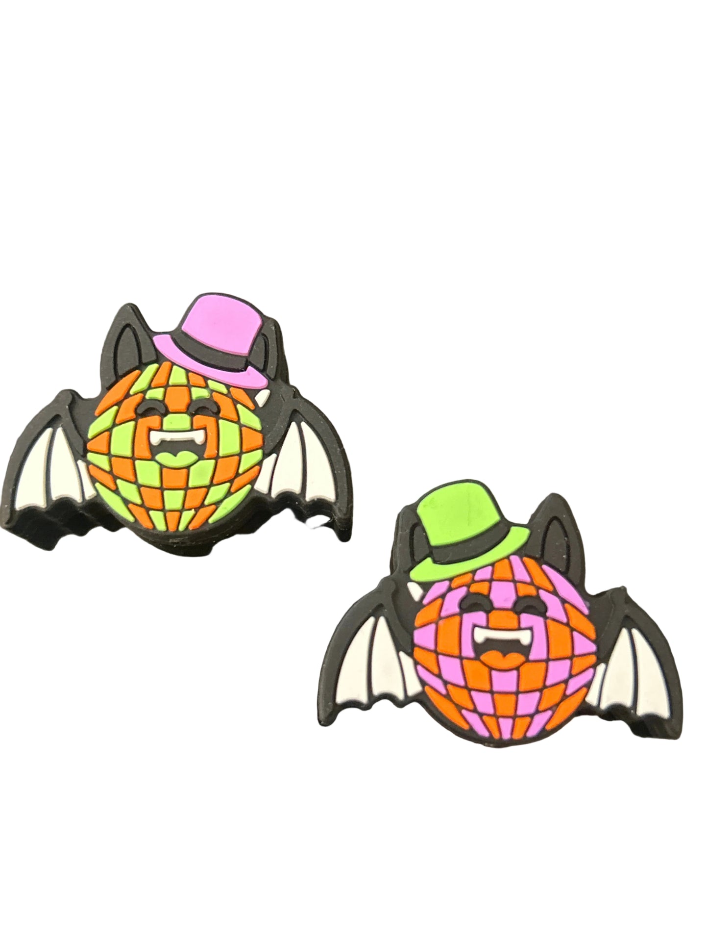 Disco Ball Bat w/ hat - Focal Bead