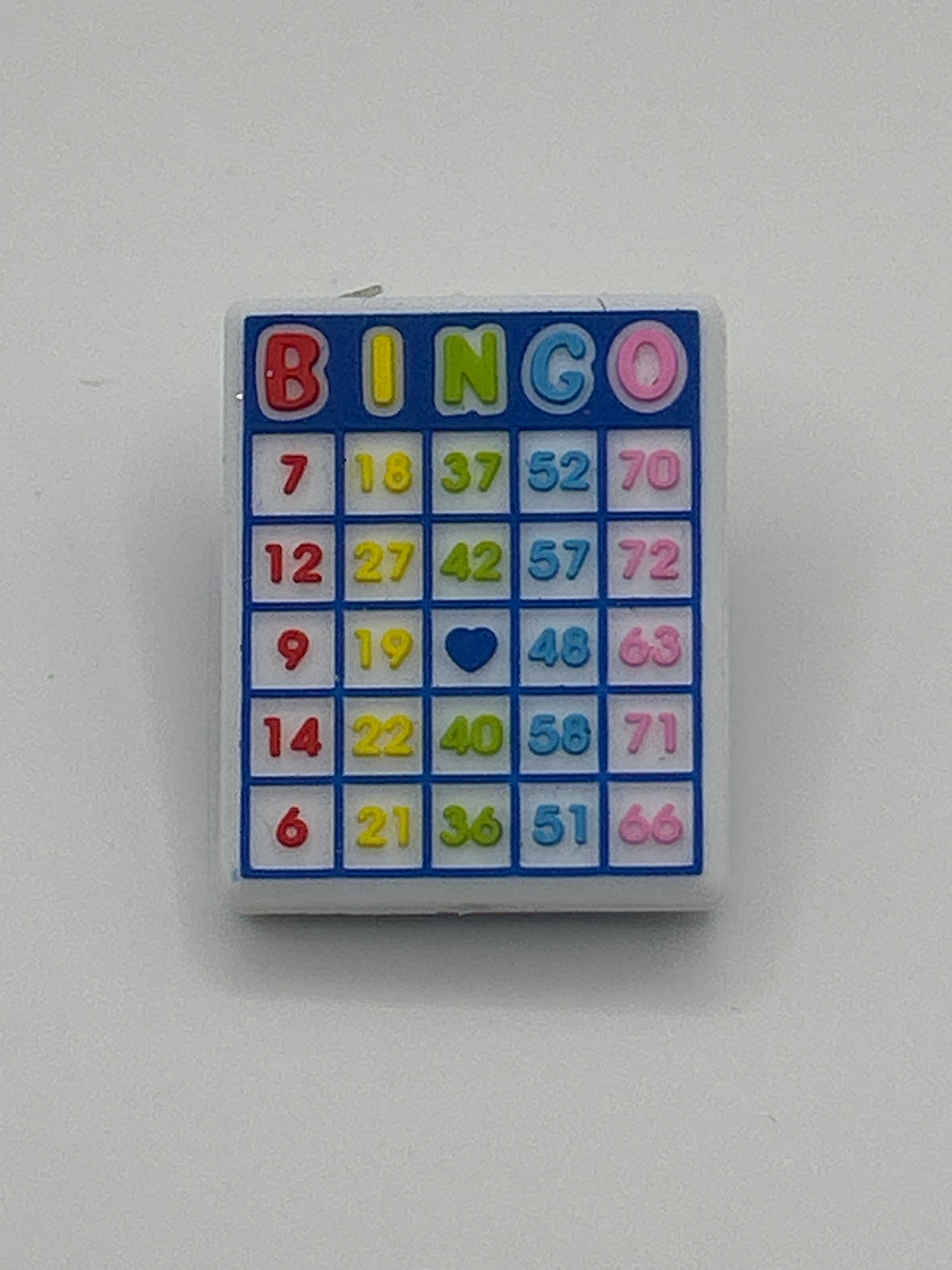 Bingo Cards Silicone Focal Beads (Different Styles)