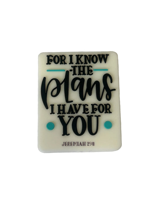 For I know the plans I have for you - Focal Bead