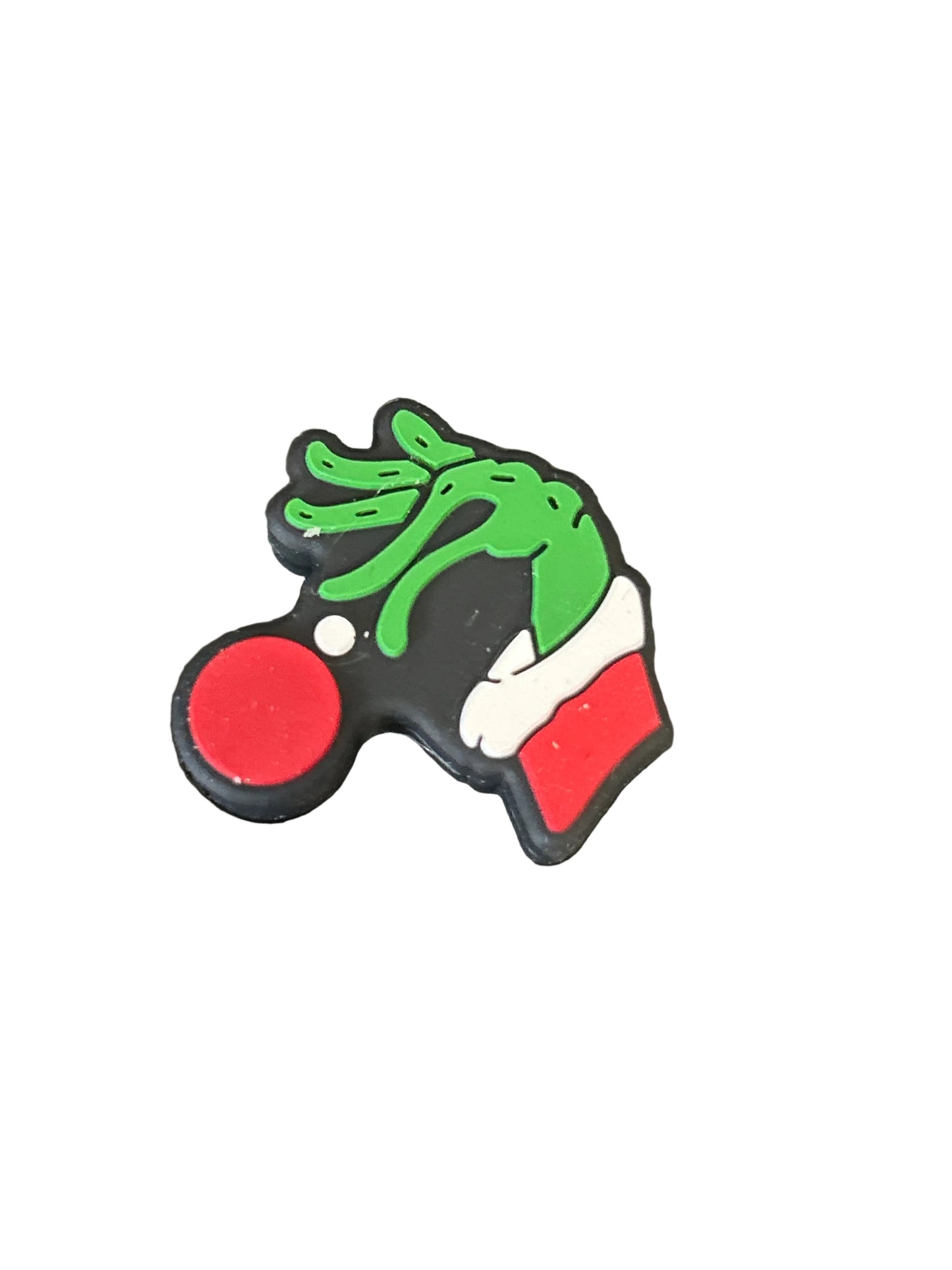 Grinch hand with ornament- Focal Bead