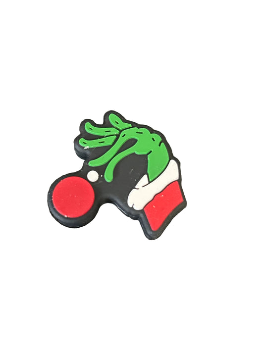 Grinch hand with ornament- Focal Bead