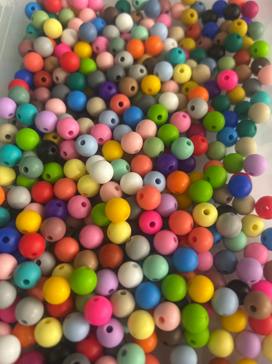9mm Silicone Beads