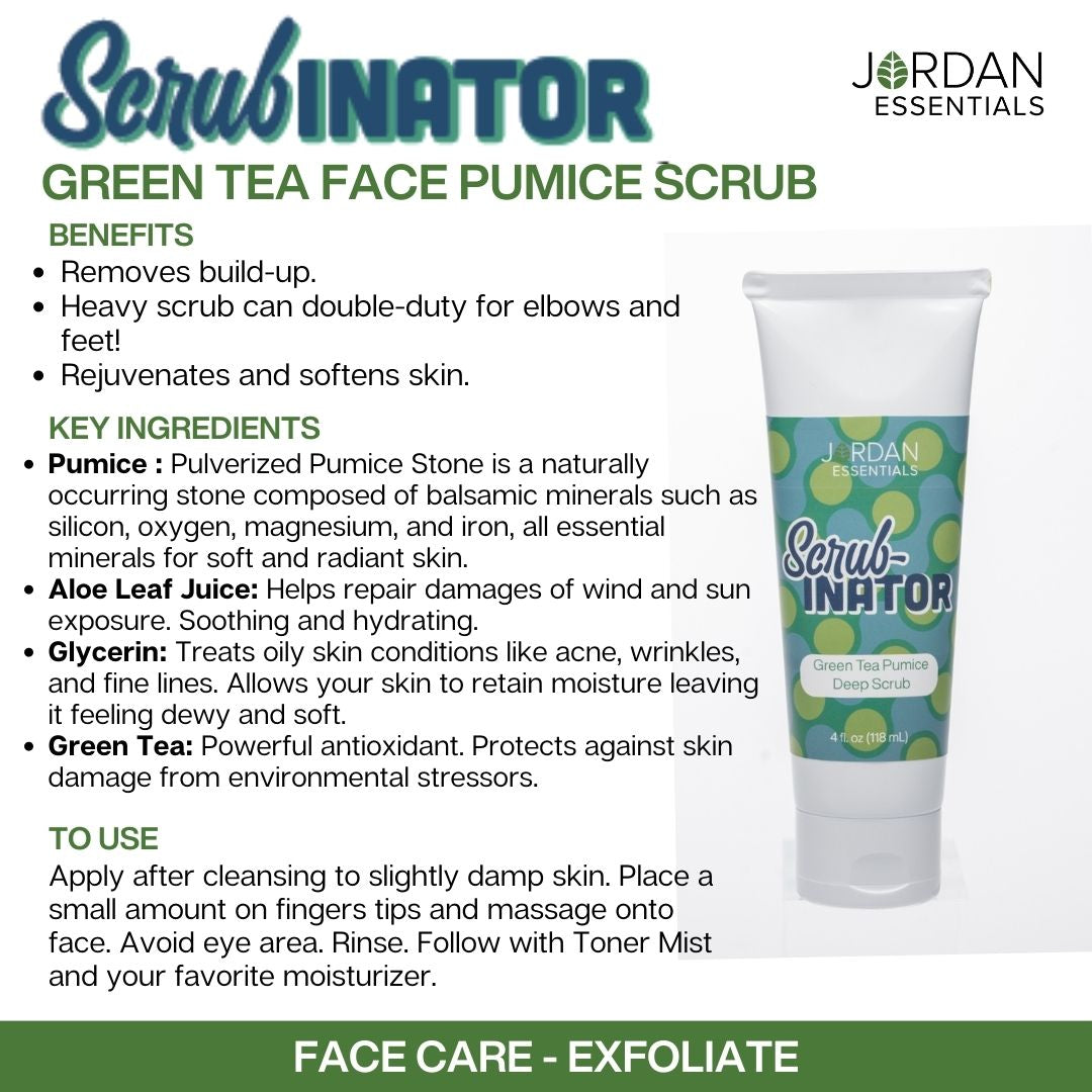 Scrubinator Green Tea Face Pumice Scrub