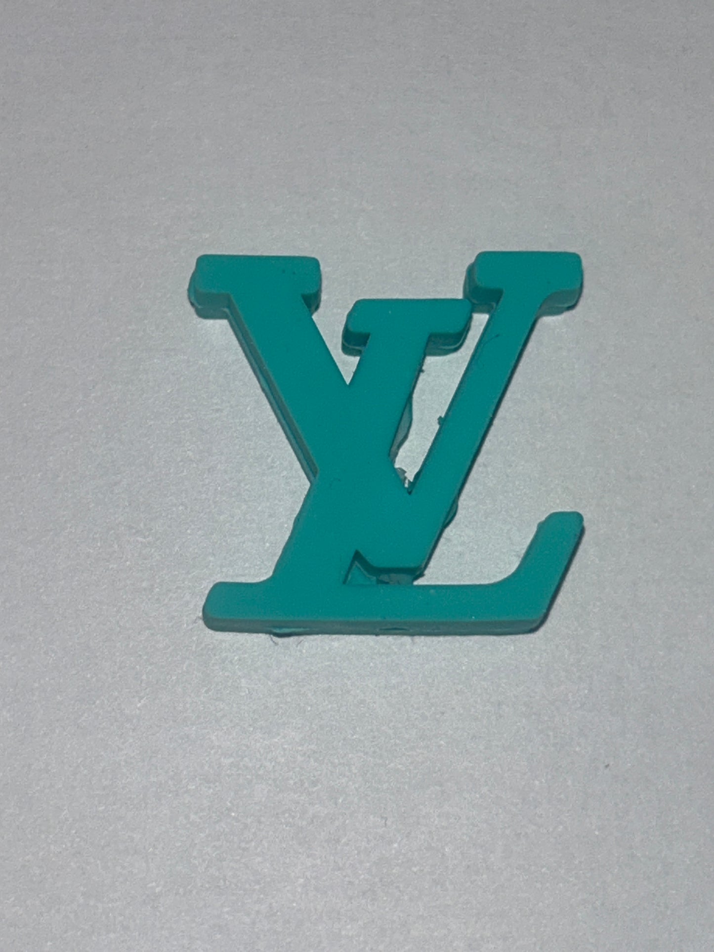L Vee Letter silicone Focal Bead