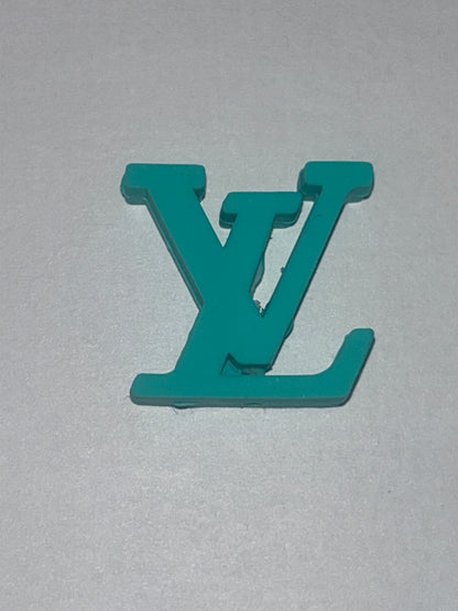L Vee Letter silicone Focal Bead
