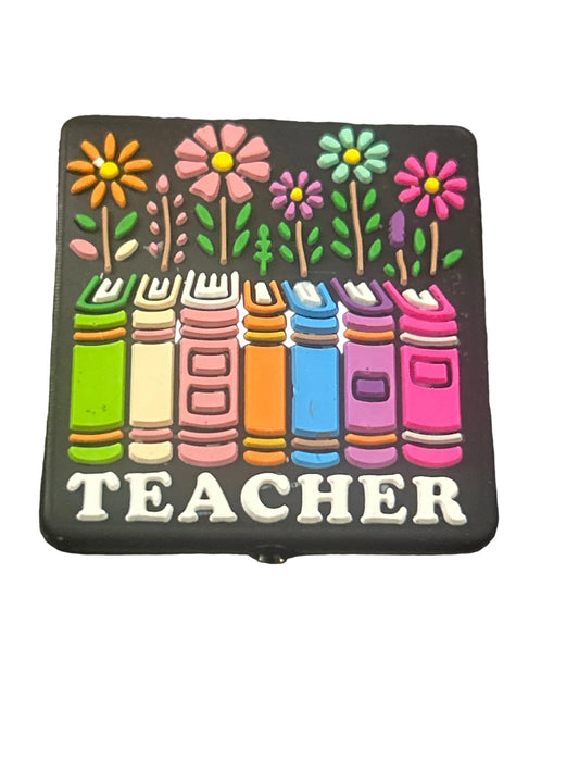 Teacher (books & Flowers) Focal Bead