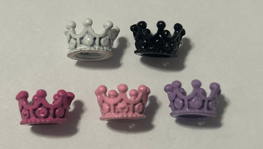 Crown Spacer Beads - Colored