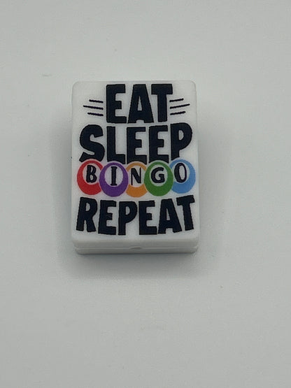 Bingo Cards Silicone Focal Beads (Different Styles)