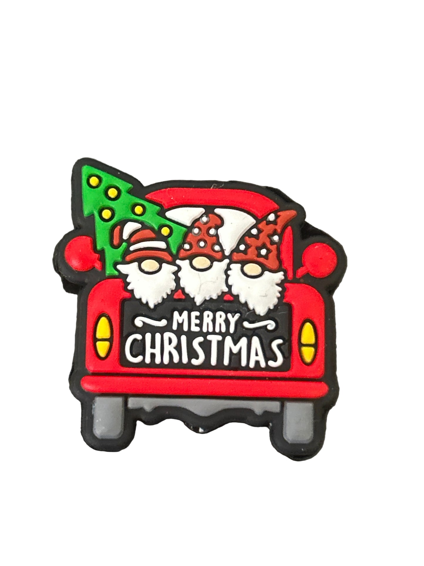 Merry Christmas Gnomes in truck - Focal Bead