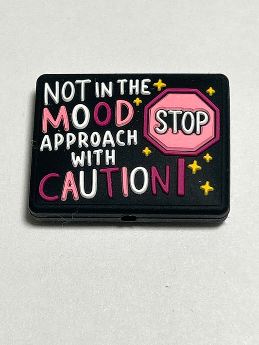 Not in the mood approach with Caution Silicone Focal Bead