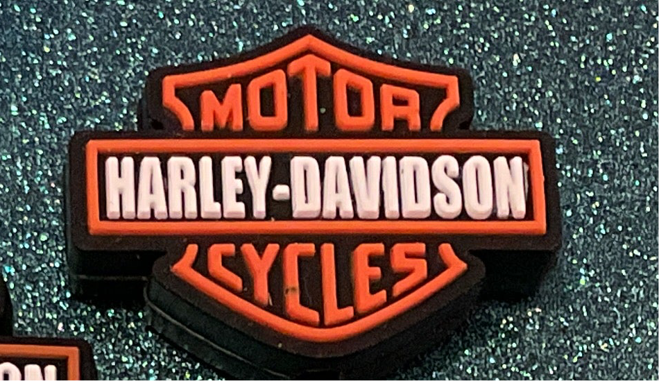 Harley Davison Silicone Focal Bead
