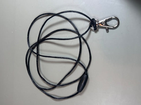 Lanyard Cord and Silver Keychain Hook