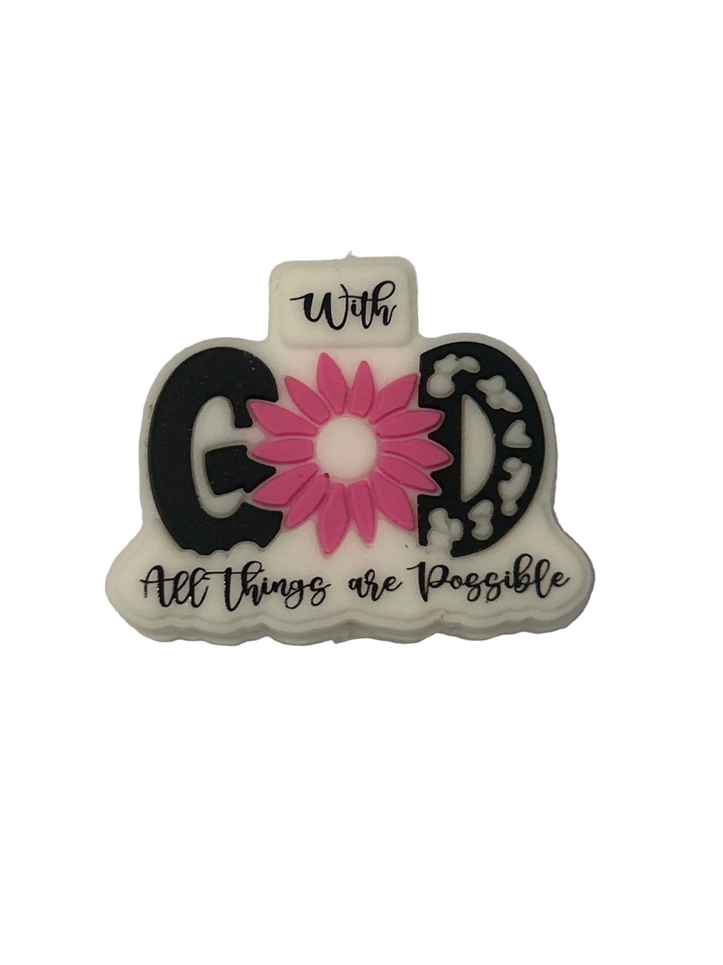 With GOD all things are possible - Focal Bead