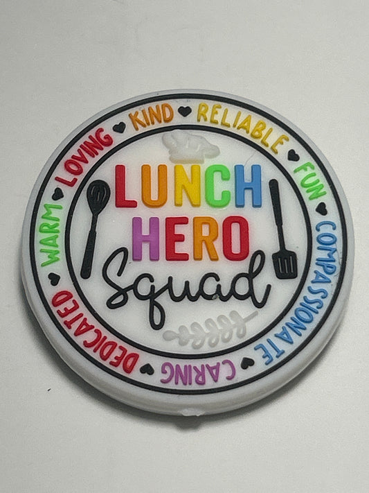 Lunch Hero Squad Silicone Focal Bead