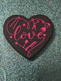 Hair Stylist “Love” Heart Silicone Focal Bead