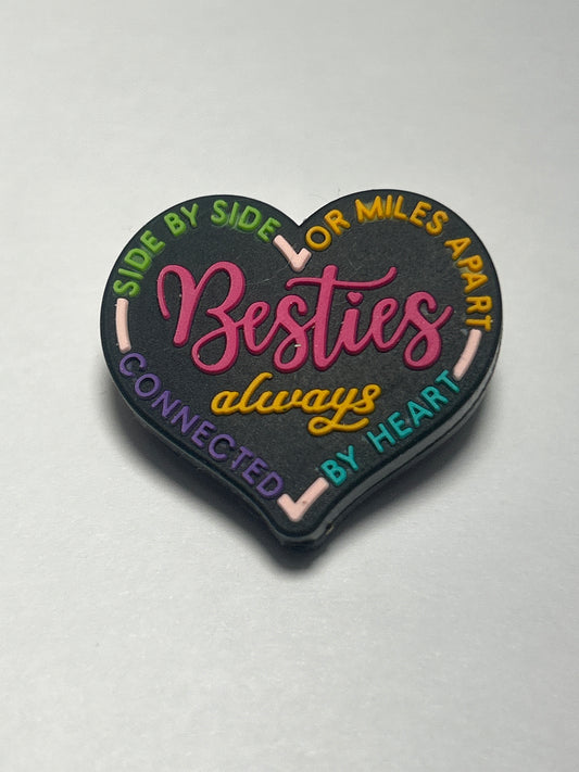 Besties Always Focal Bead