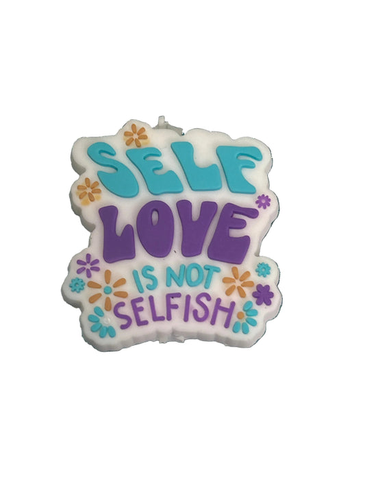 Self love is not selfish (Purple) - Focal Bead